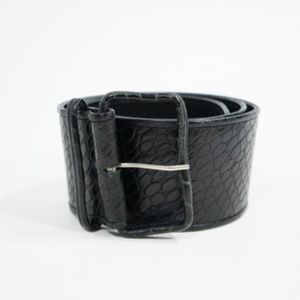 Dries Van Noten Alligator Crocodile Embossed Belt